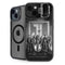 The Justice League (2017) Justice League Black and White iPhone 15 Kickstand Case